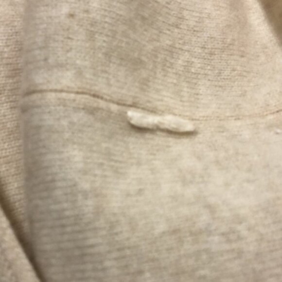 FP Now or Never Oatmeal Cashmere Silk V-neck Lightweight Pullover Sweater XS - Picture 10 of 10